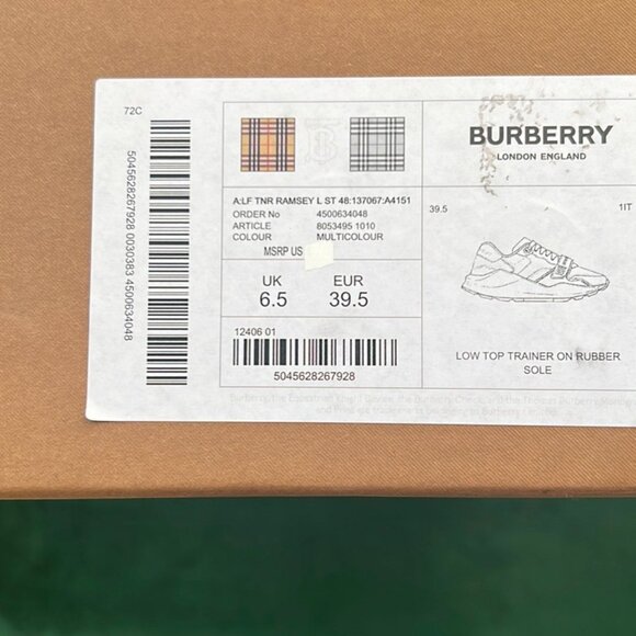 Burberry Sneakers - Picture 1 of 4